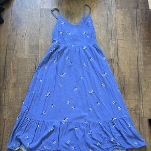 Old Navy Blue Floral Midi Dress